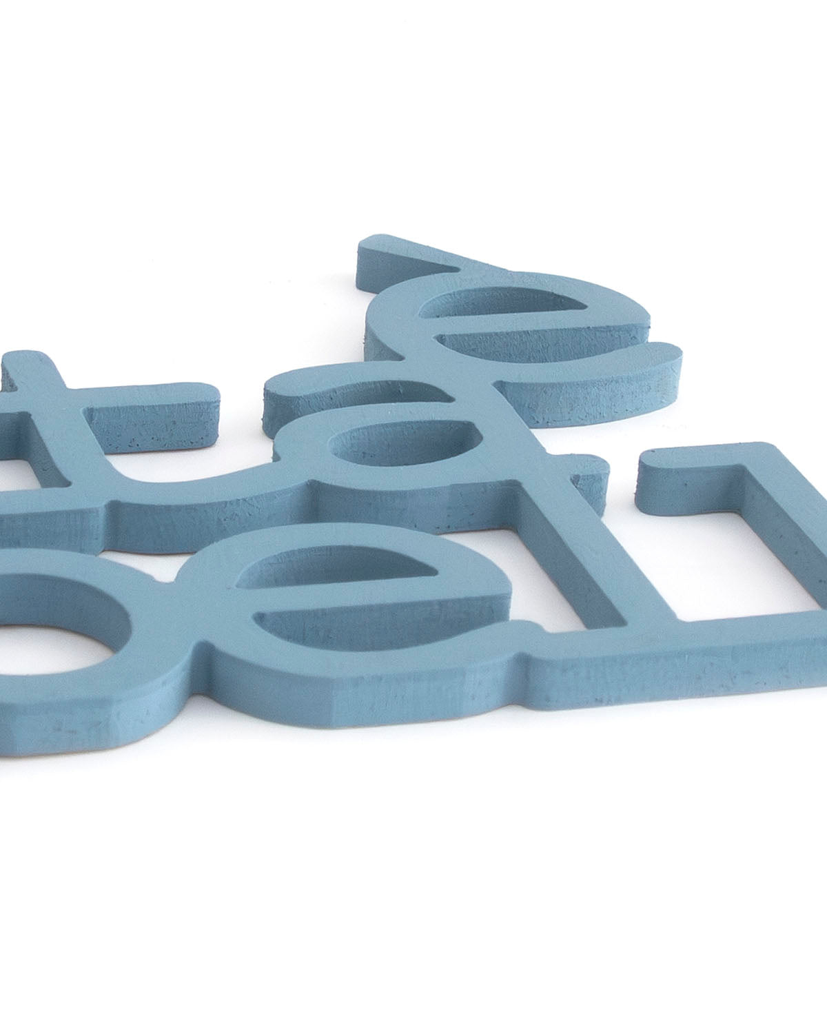 scritta in legno decorazione casa la vita è bella idea regalo #colore_azzurro-polvere