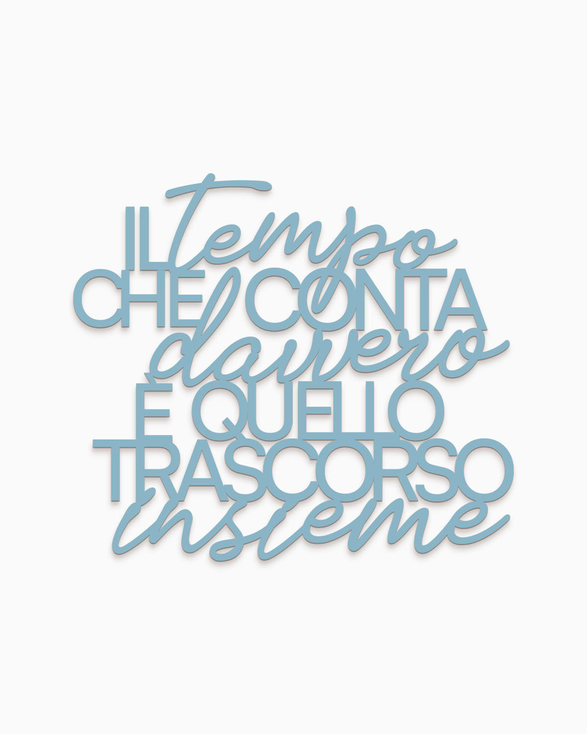 Scritta in Legno Il tempo che conta