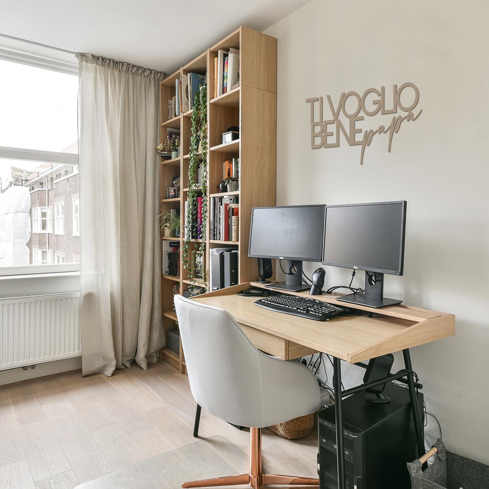 Scritta in Legno Ti voglio bene papà