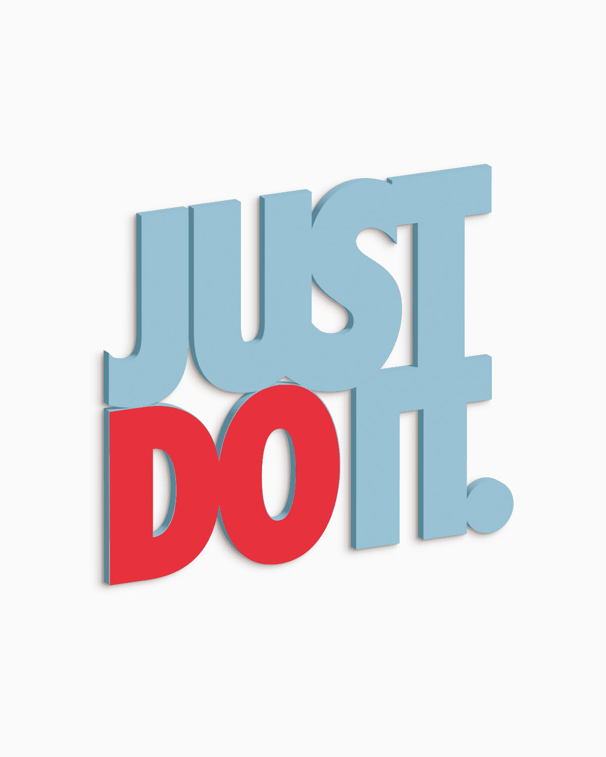 Scritta in legno Just Do It