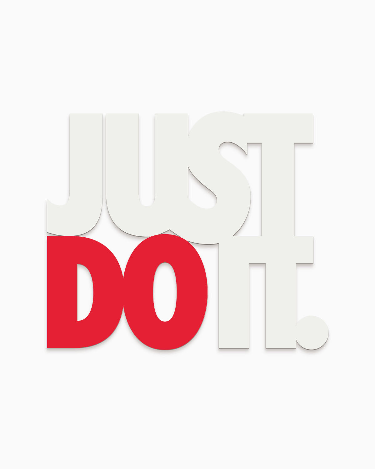 Scritta in legno Just Do It