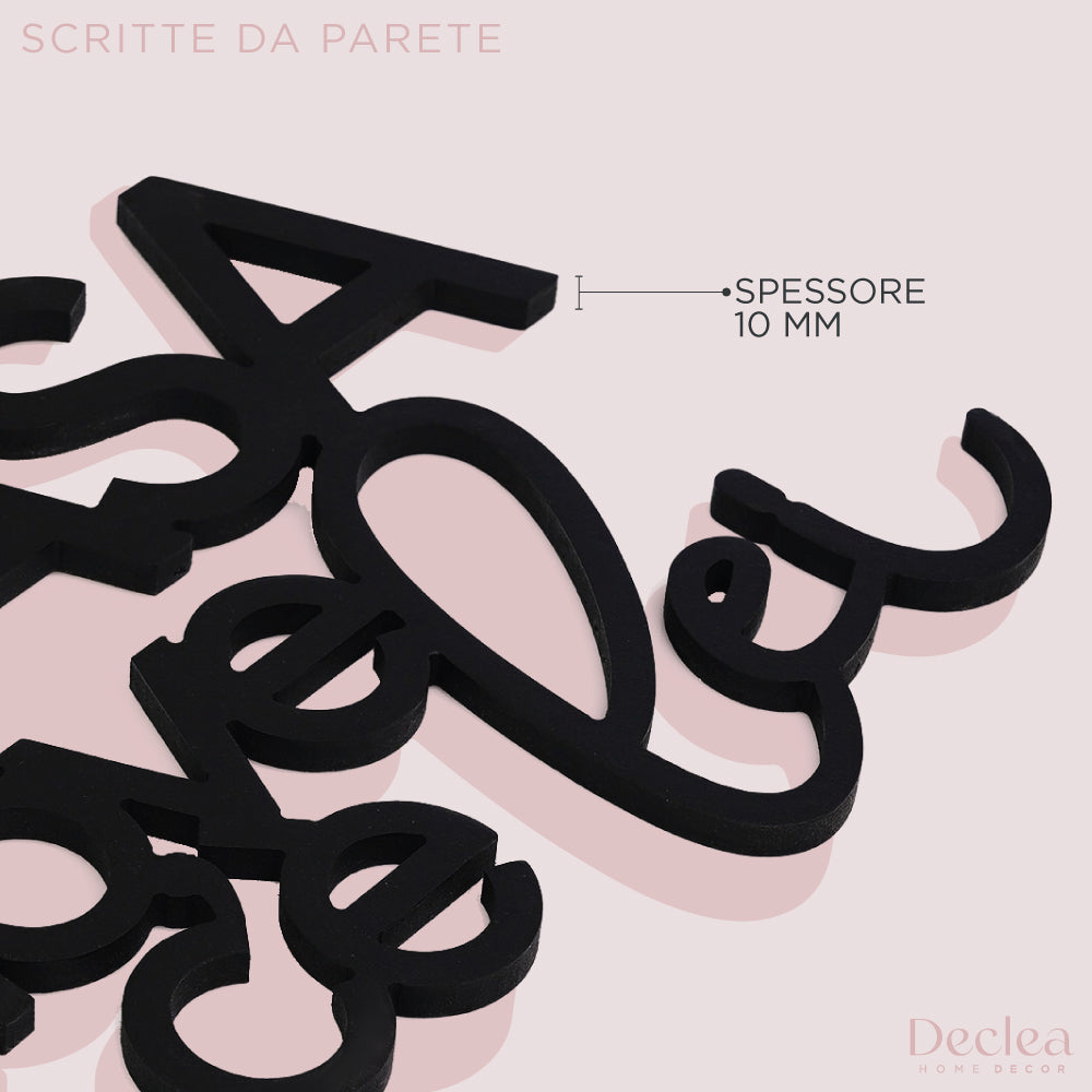 Scritta in Legno Casa è dove c'è lei