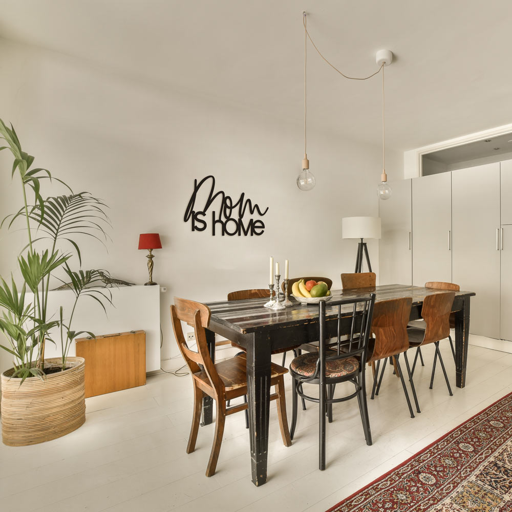Scritta in Legno Mom is Home
