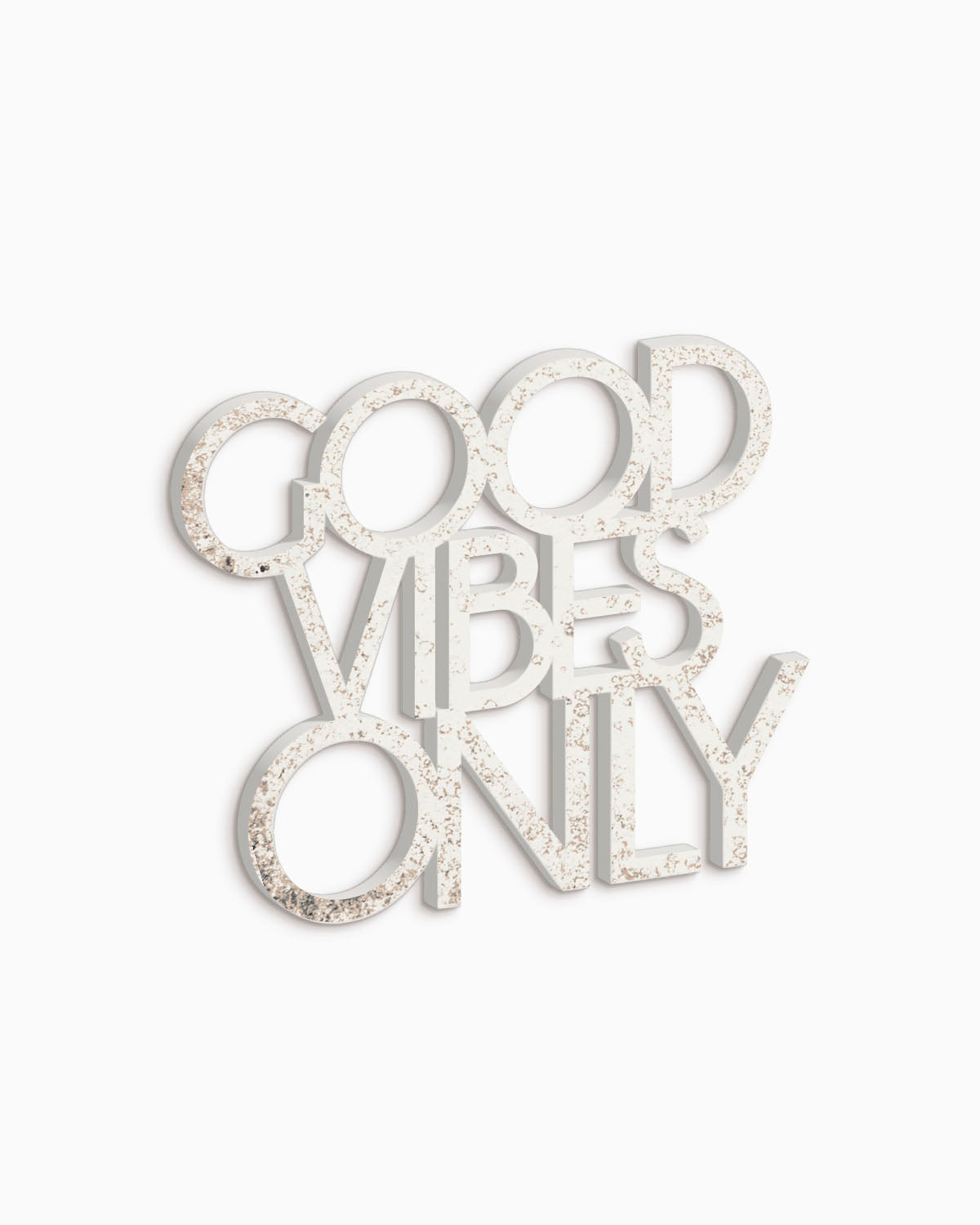 scritta decorativa per la casa motivazionale idea regalo scritta in legno good vibes only #colore_shabby
