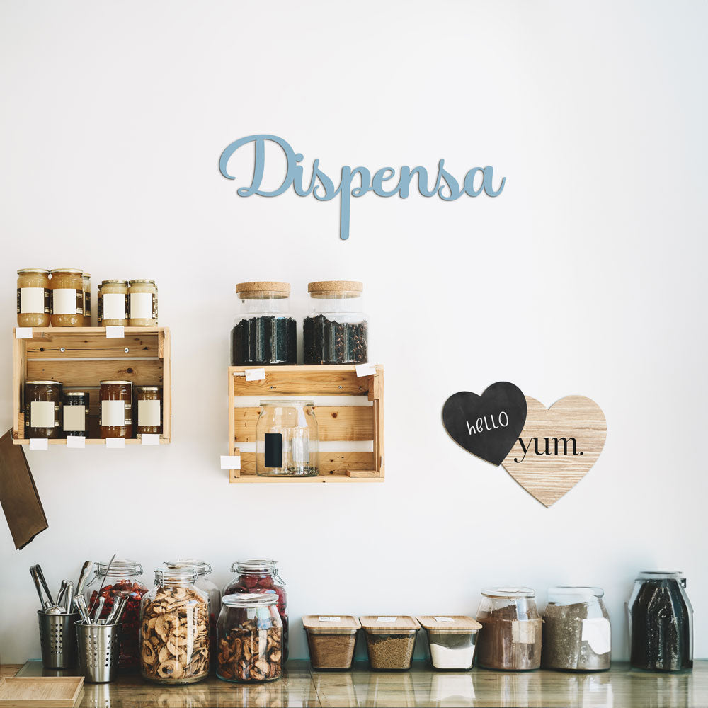 Scritta in Legno Dispensa