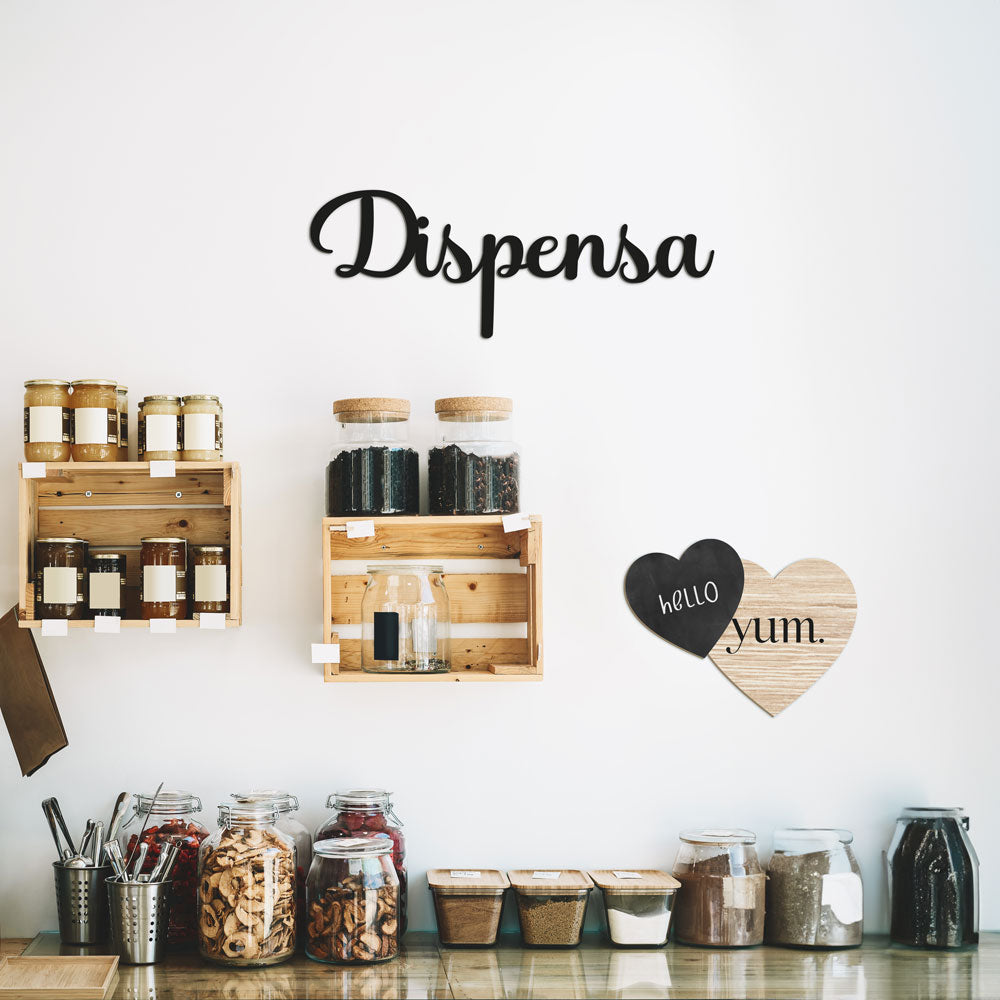 Scritta in Legno Dispensa