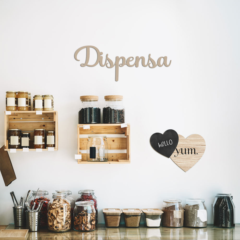 Scritta in Legno Dispensa