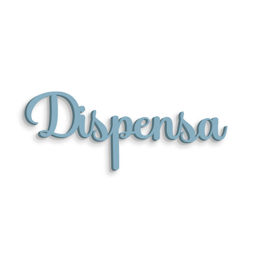 Scritta in Legno Dispensa