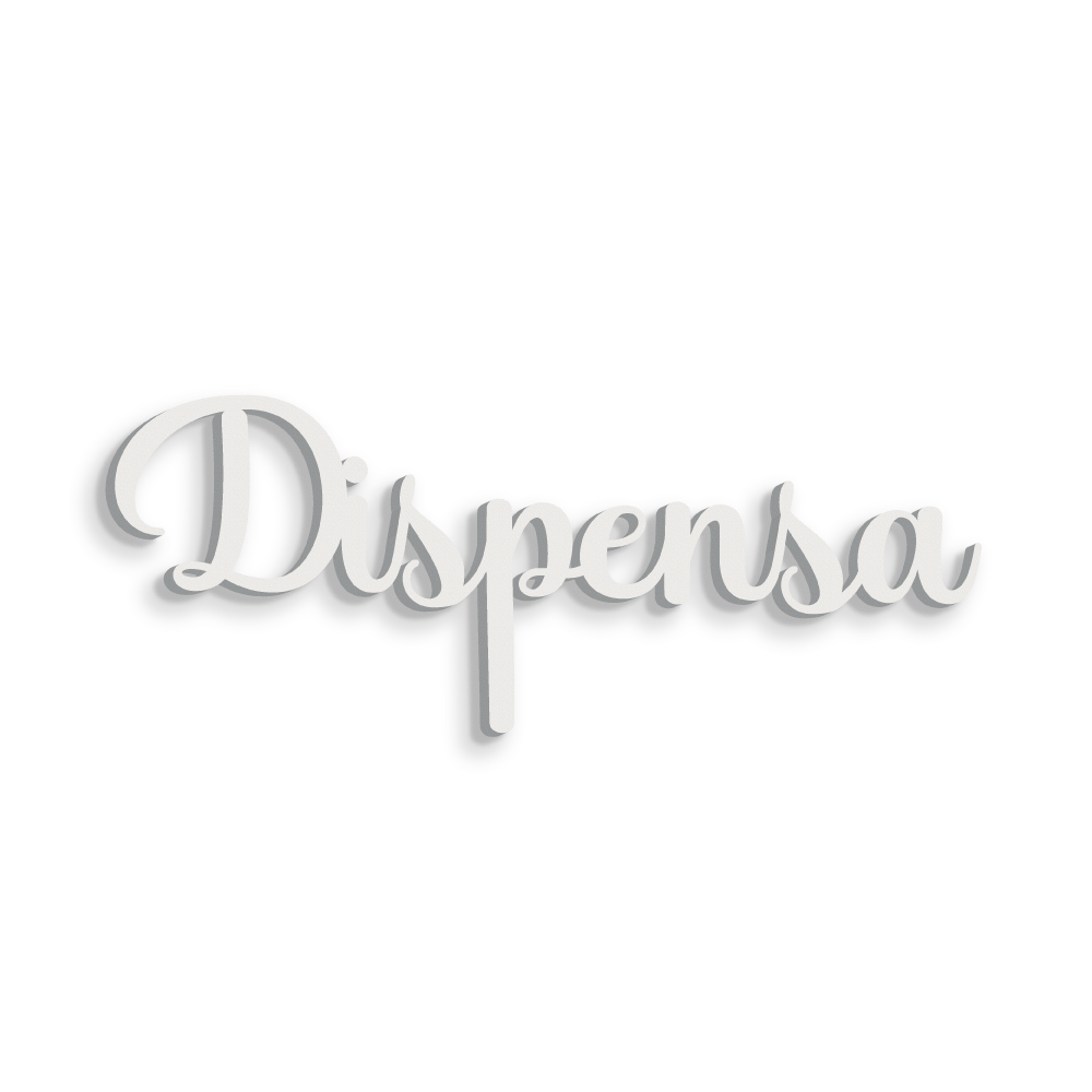 Scritta in Legno Dispensa