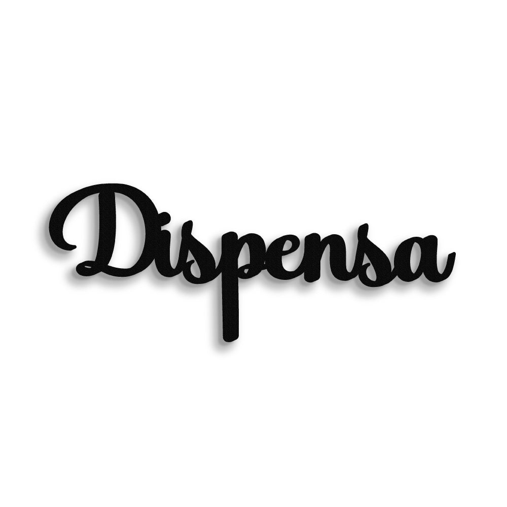 Scritta in Legno Dispensa
