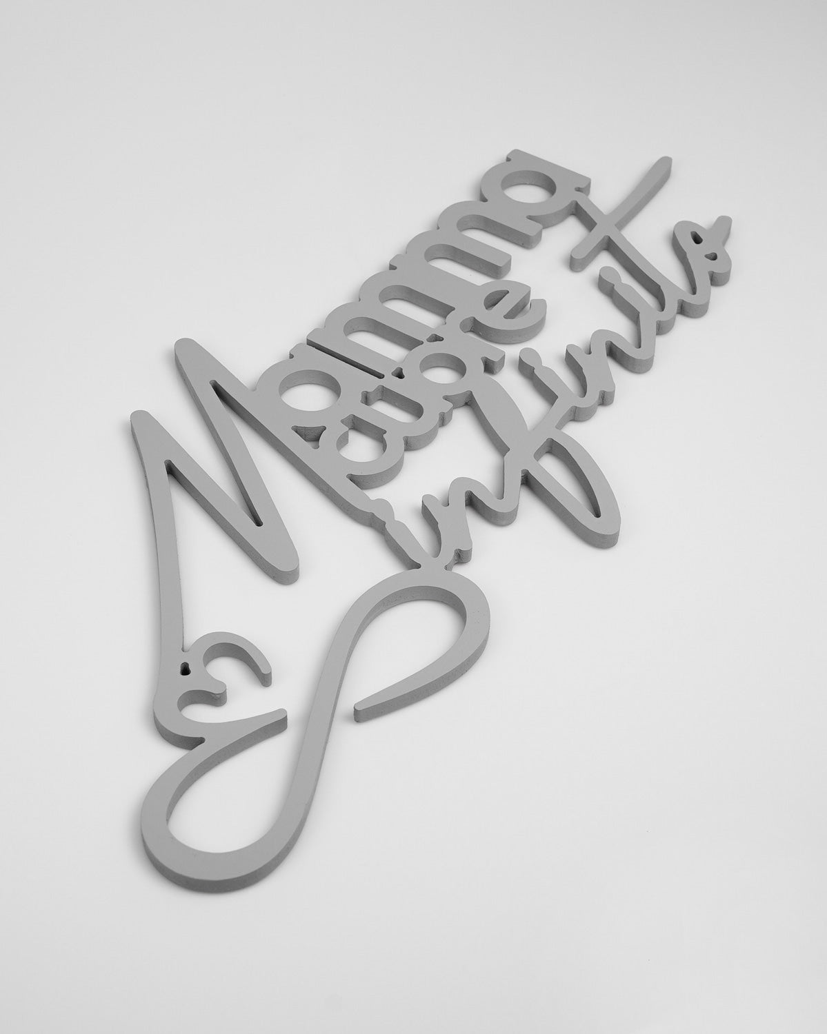 Scritta in Legno Mamma cuore infinito