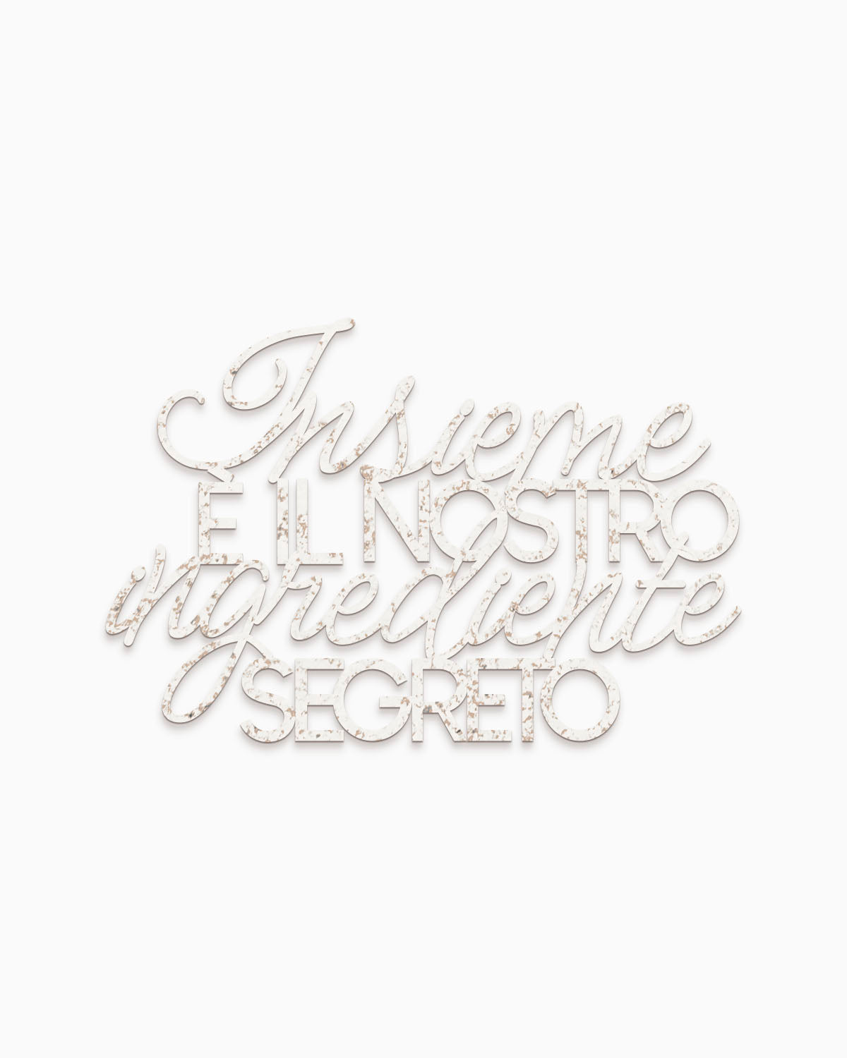 Scritta in Legno L'ingrediente segreto