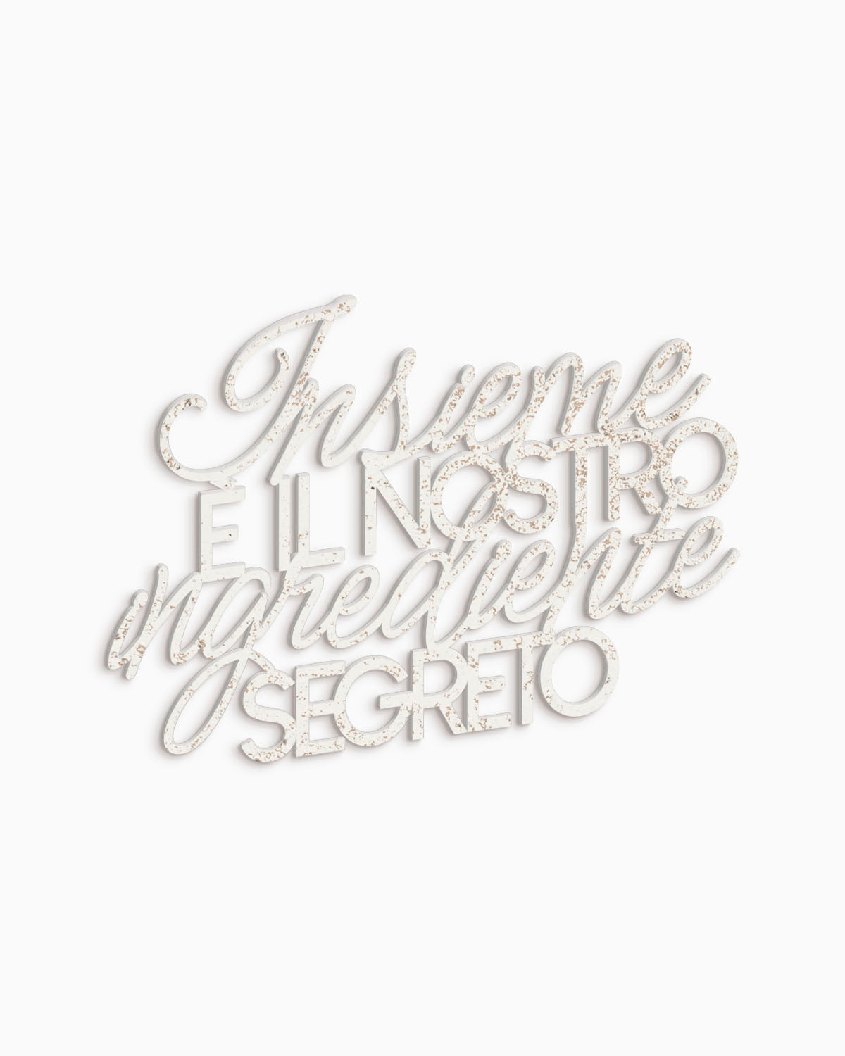 Scritta in Legno L'ingrediente segreto