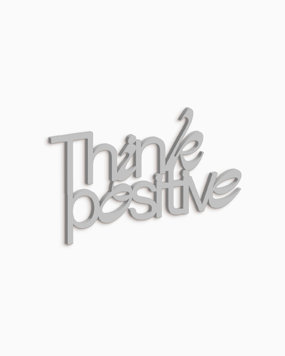 Scritta Think positive