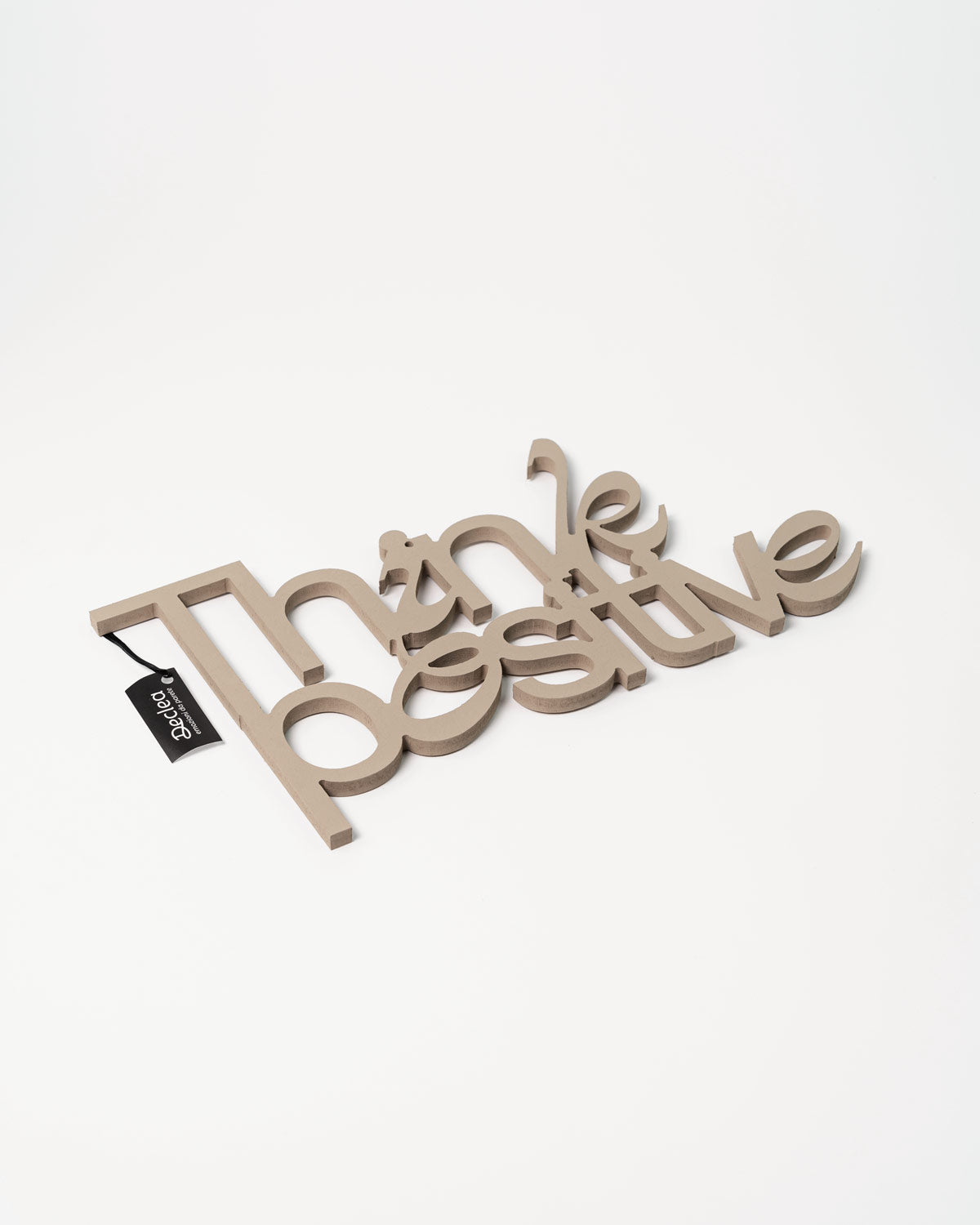 Scritta Think positive
