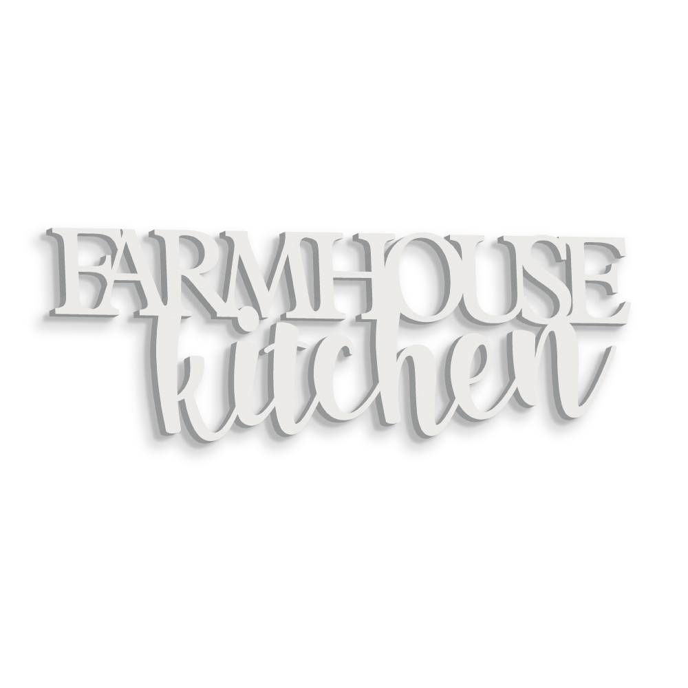 Scritta in Legno Farmhouse