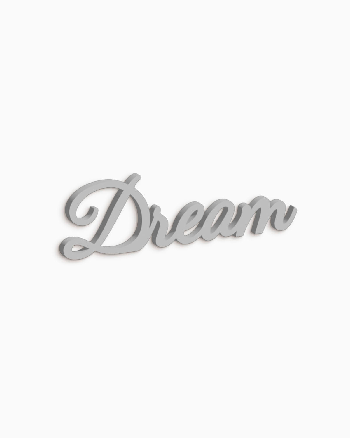 scritta da appendere decorazione parete dream #colore_grigio-medio
