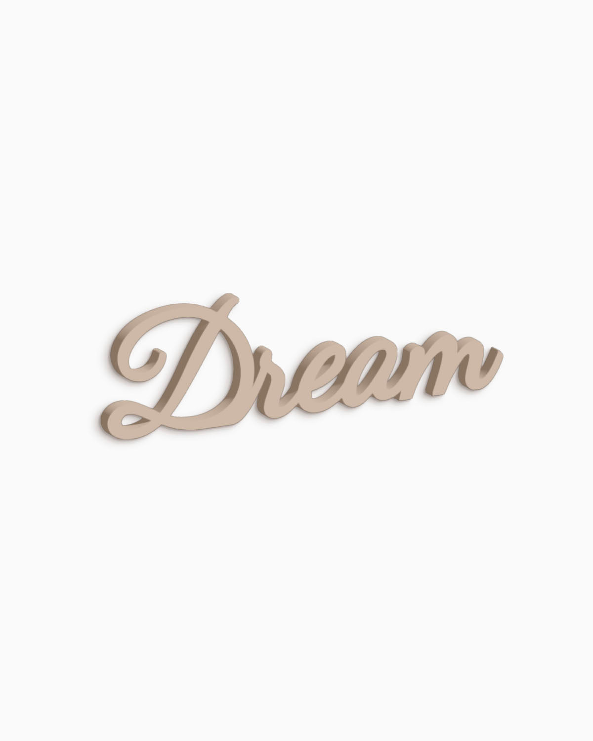 scritta da appendere decorazione parete dream #colore_tortora