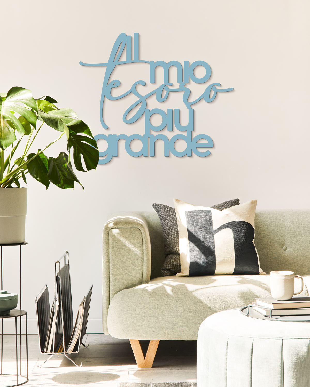 Scritta in Legno Al mio tesoro più grande