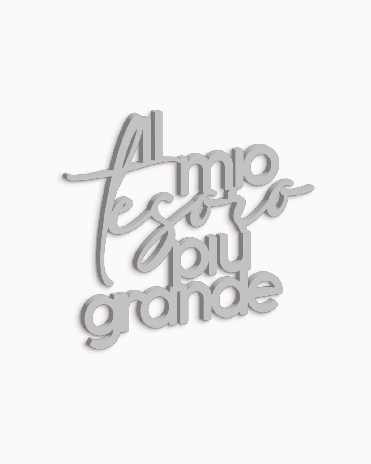 Scritta in Legno Al mio tesoro più grande