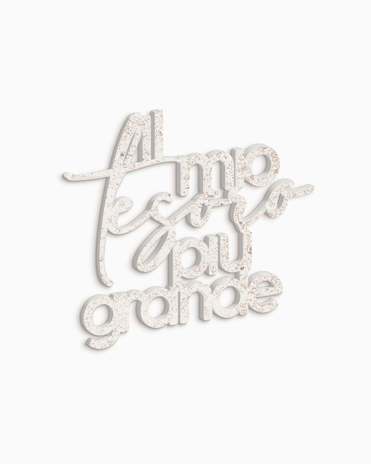 Scritta in Legno Al mio tesoro più grande