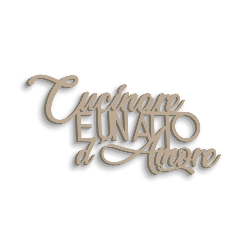 Cucinare è un Atto d'amore