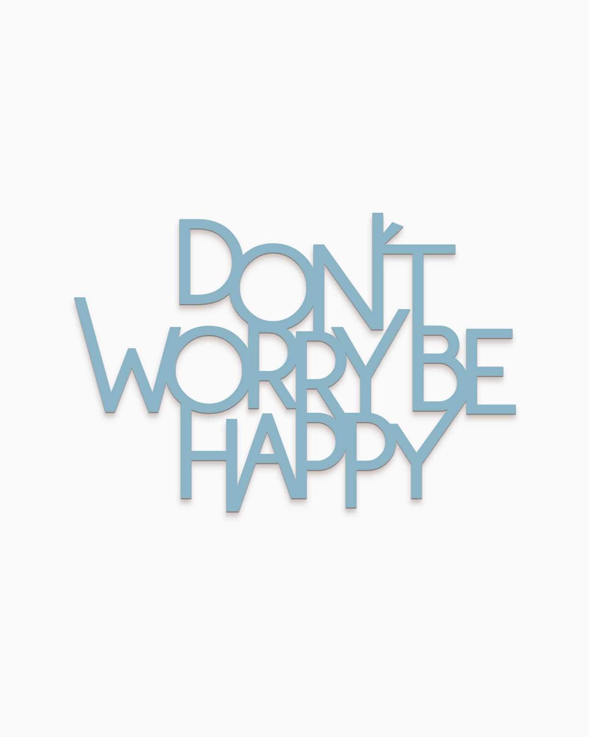 scritta in legno decorazione da appendere dont' worry be happy
#colore_azzurro-polvere