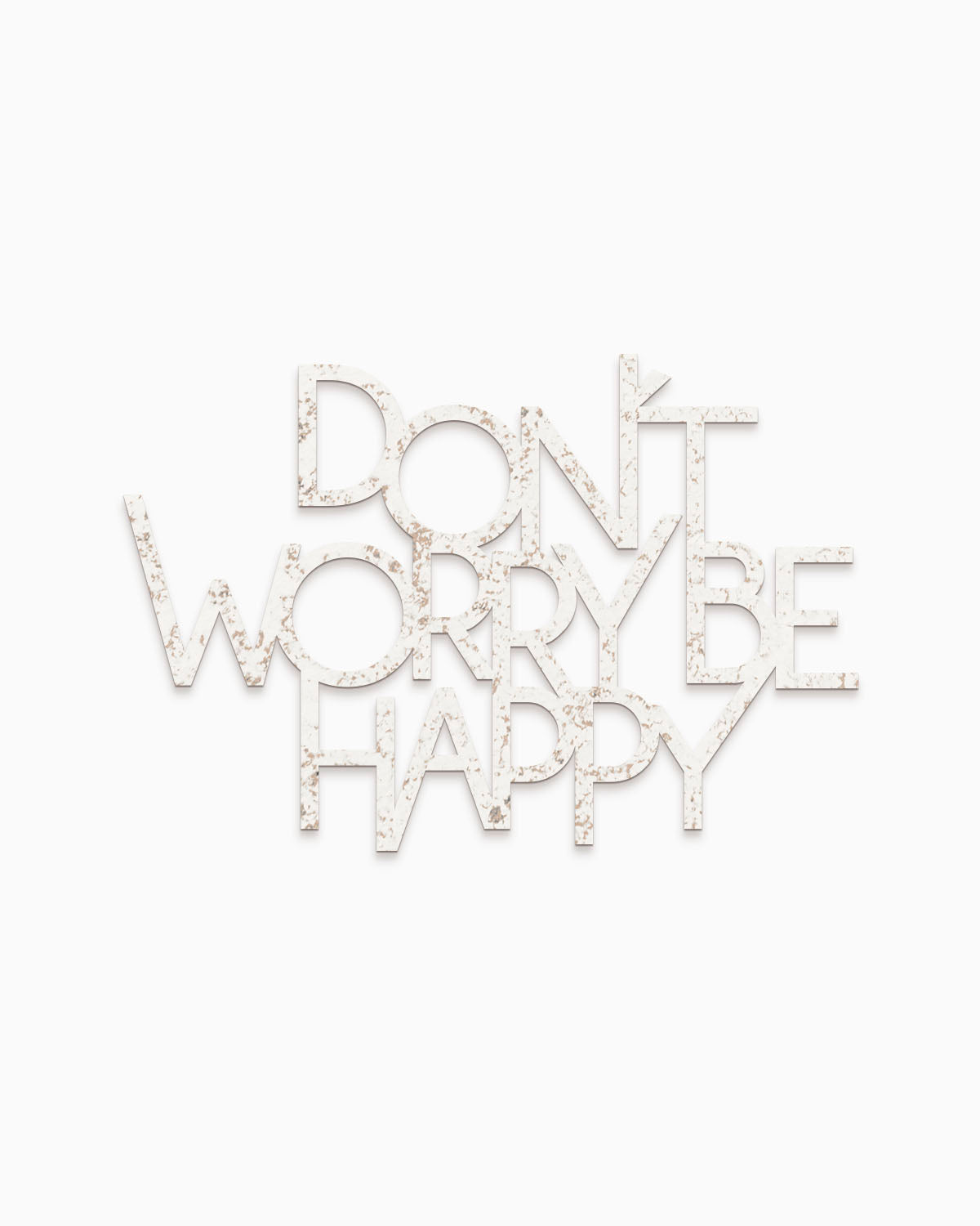 scritta in legno decorazione da appendere dont' worry be happy
#colore_shabby