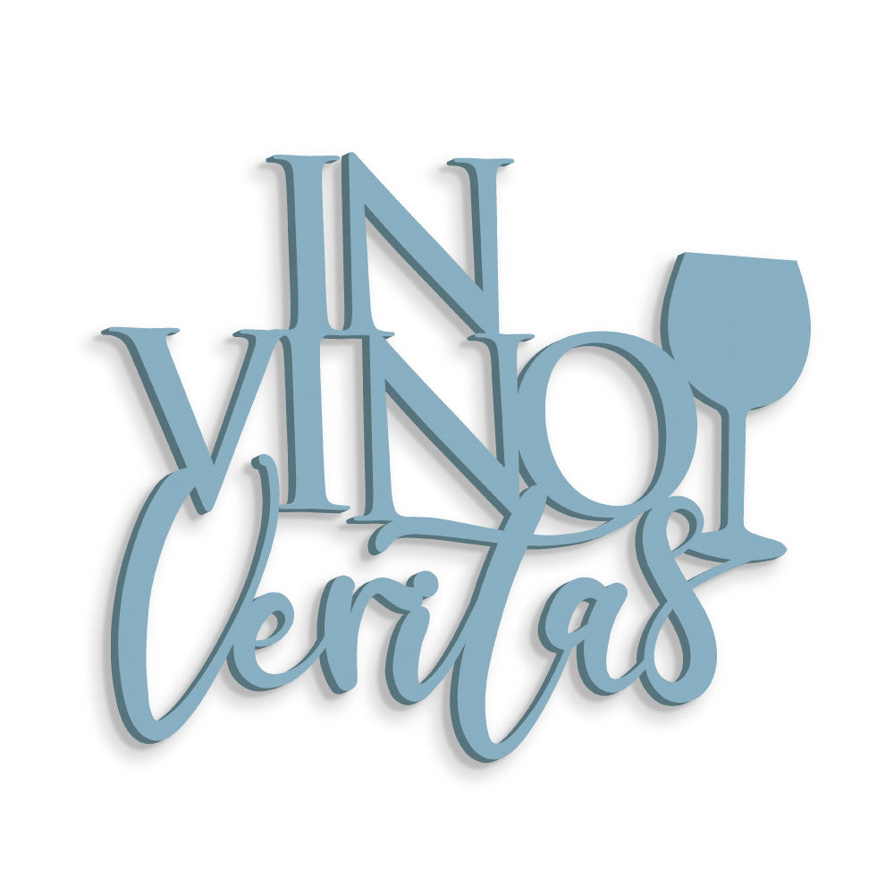 Scritta in Legno In Vino Veritas