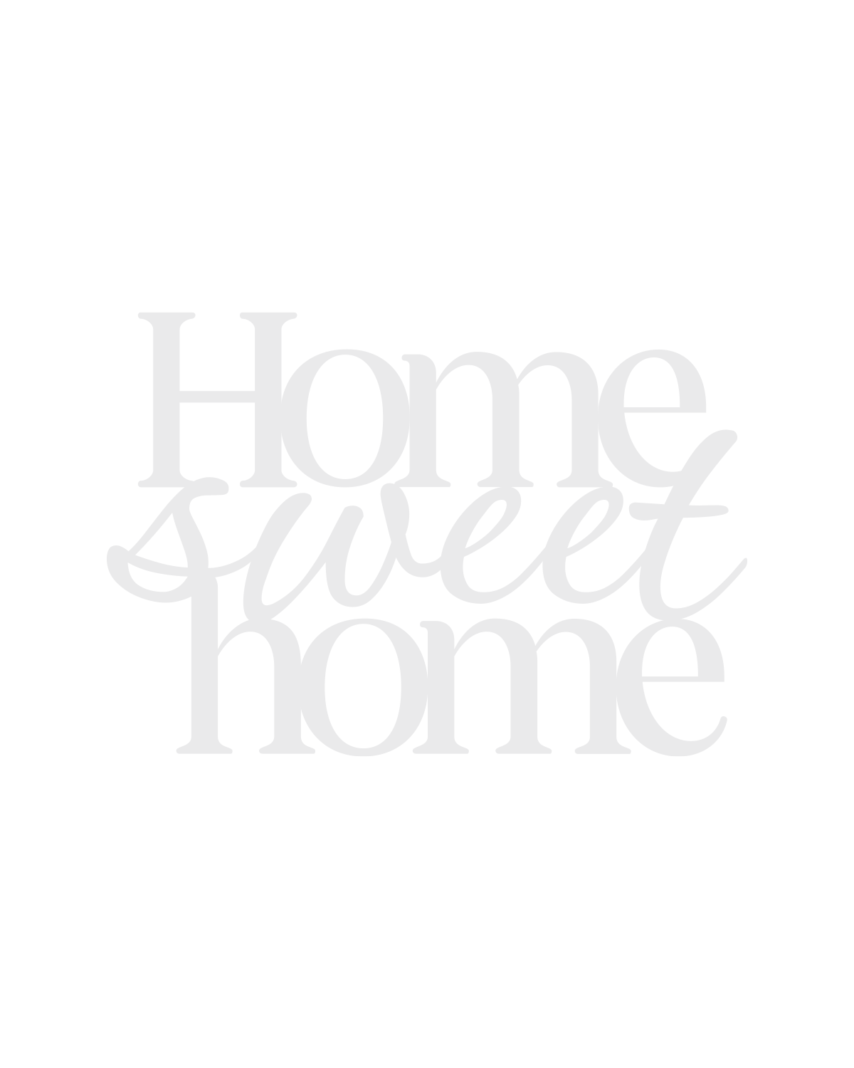 Scritta in Legno Home sweet home
