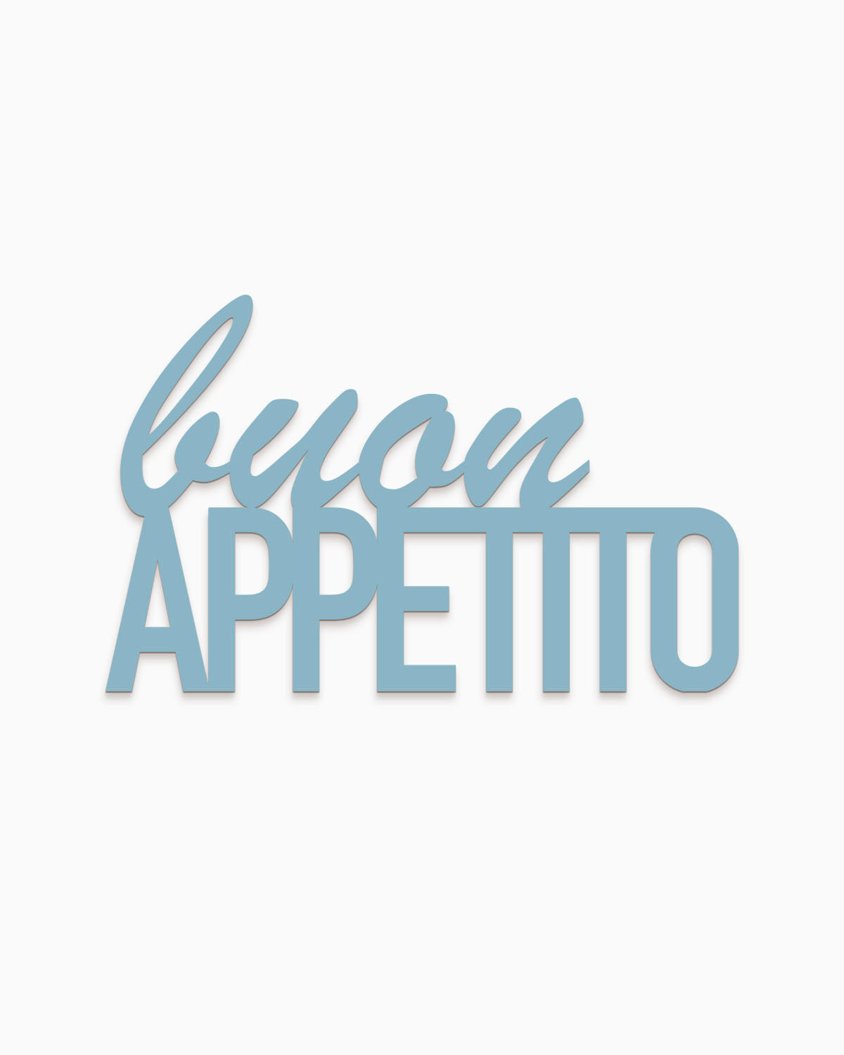 scritta in legno decorativa buon appetito ideale per la casa