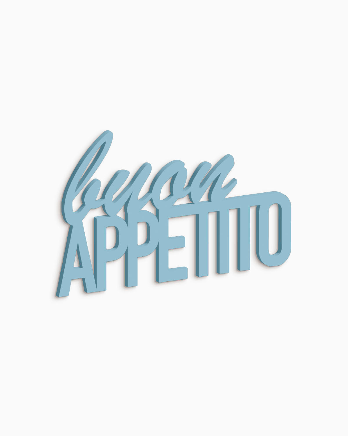 scritta in legno decorativa buon appetito ideale per la casa