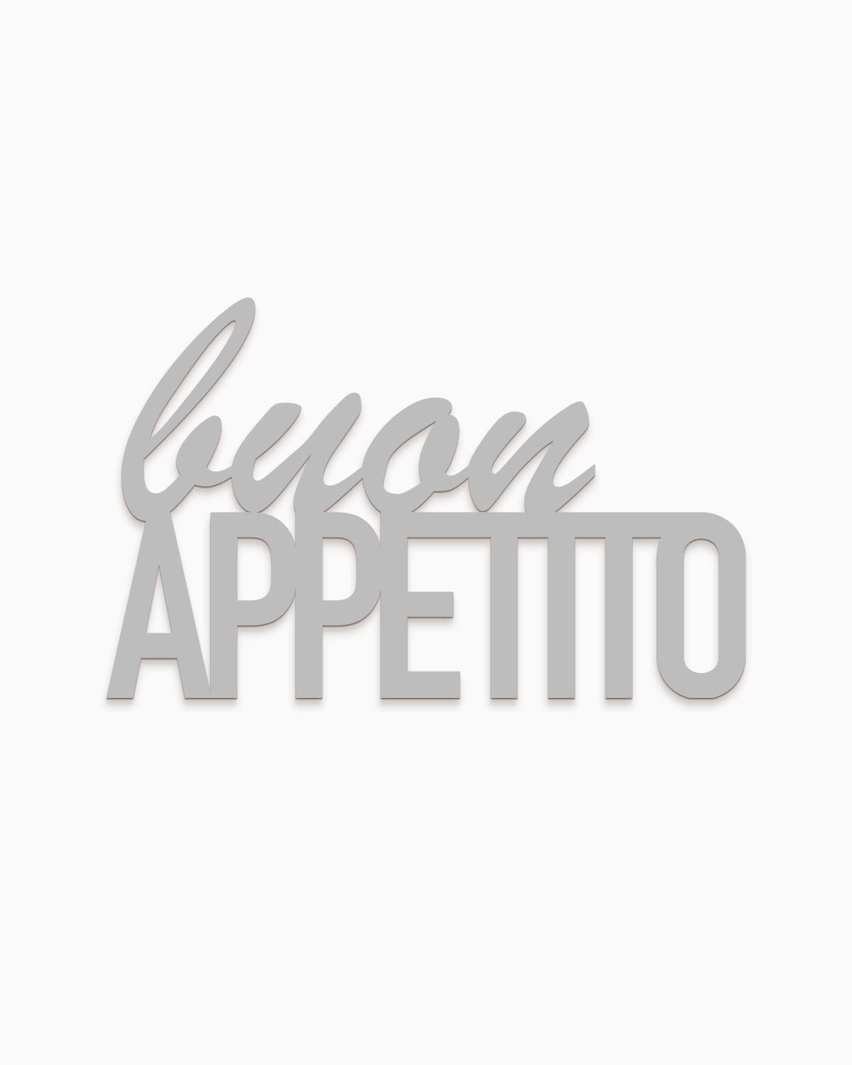 scritta in legno decorativa buon appetito ideale per la casa