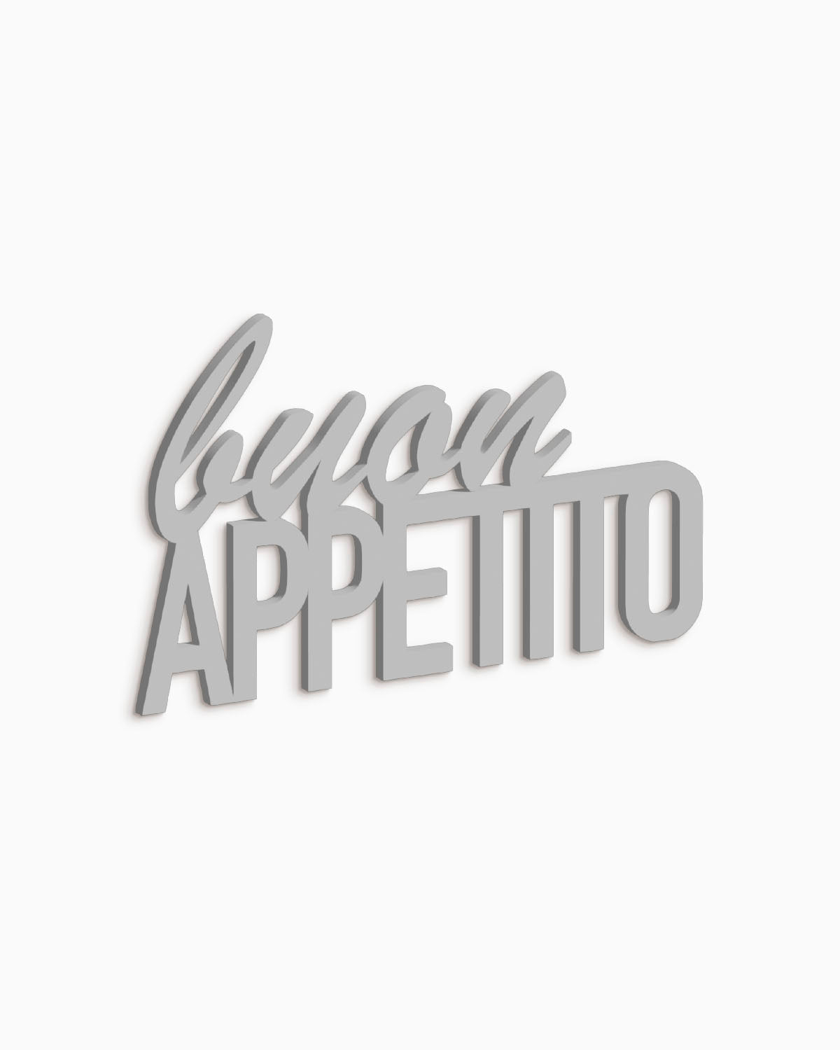 scritta in legno decorativa buon appetito ideale per la casa