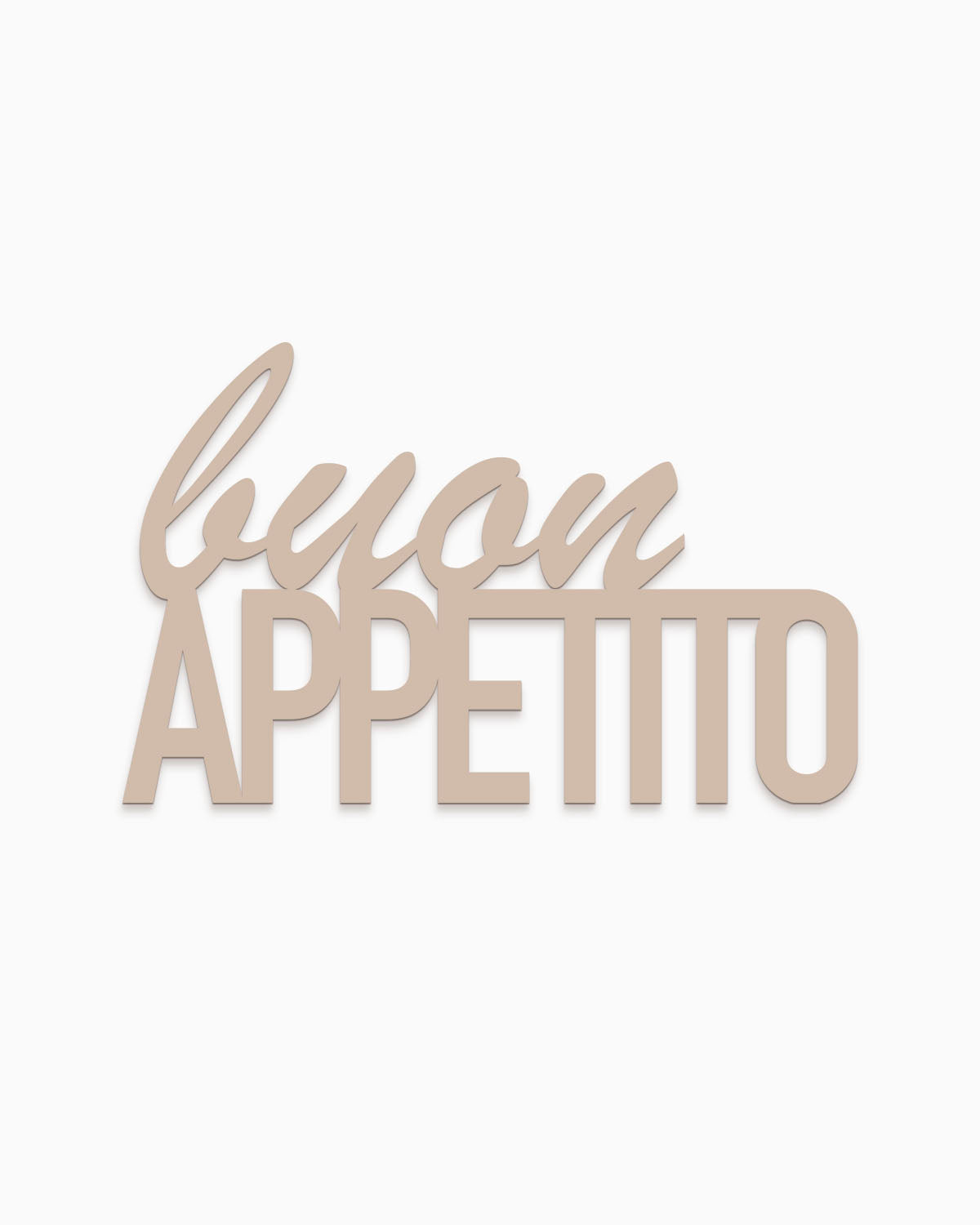 scritta in legno decorativa buon appetito ideale per la casa
