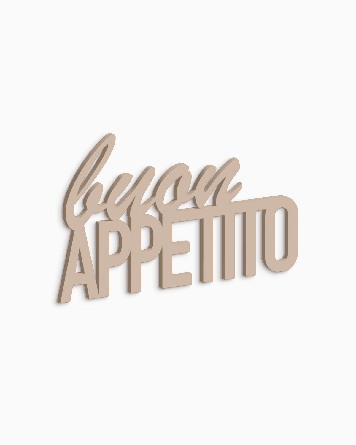 scritta in legno decorativa buon appetito ideale per la casa