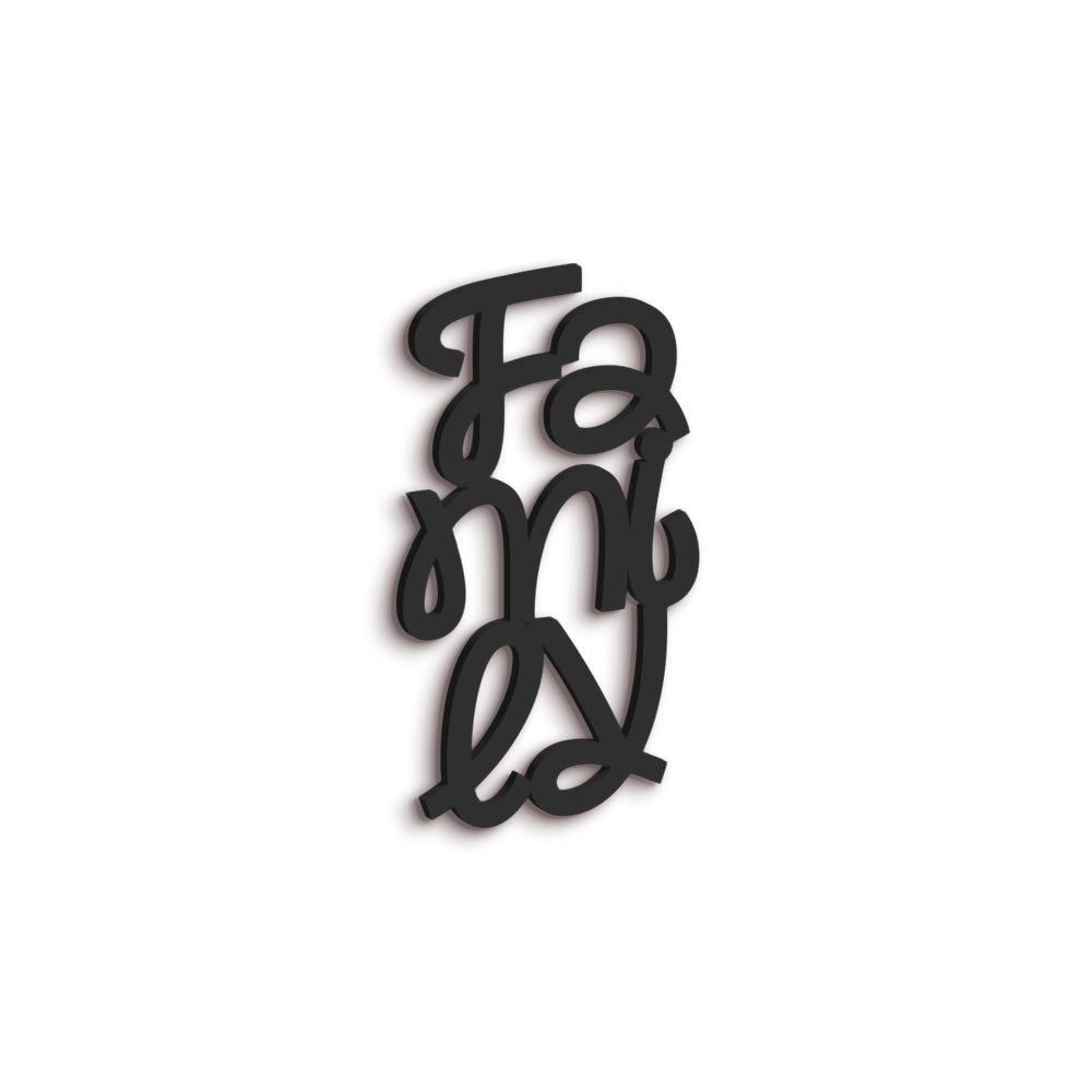 Scritta in Legno Family