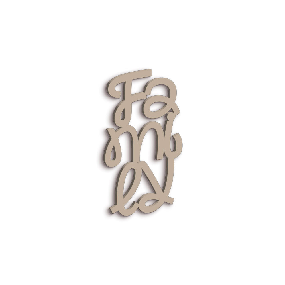 Scritta in Legno Family