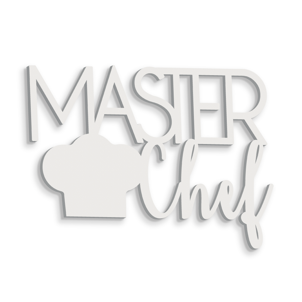Scritta in Legno Master Chef