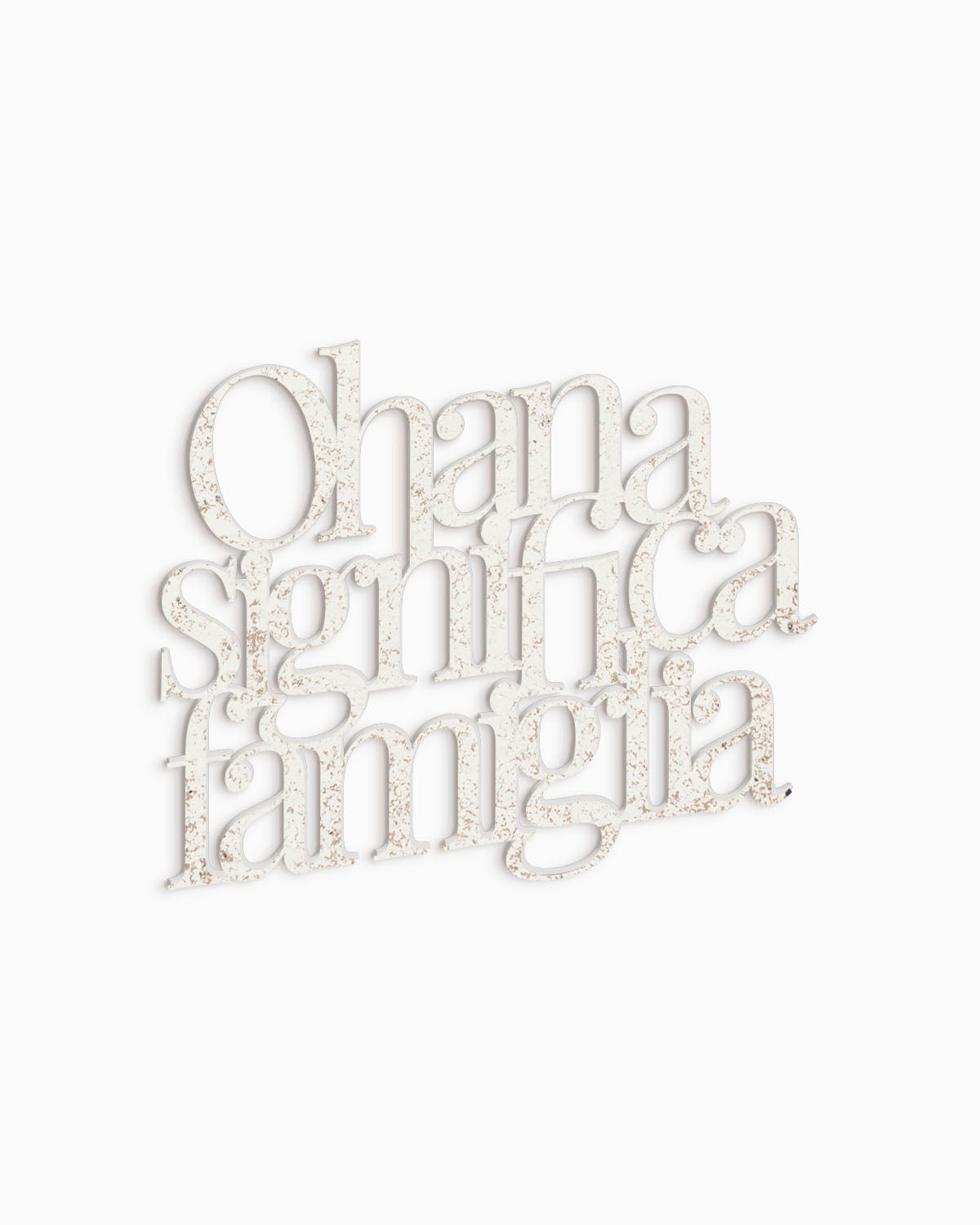 Scritta in Legno Ohana significa famiglia