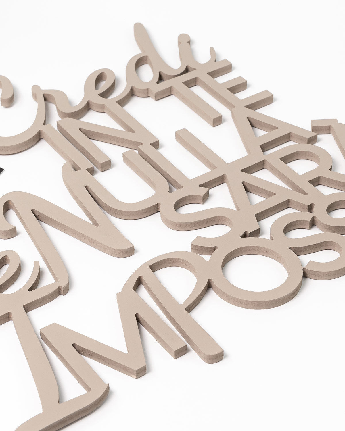 Scritta in legno Credi in te