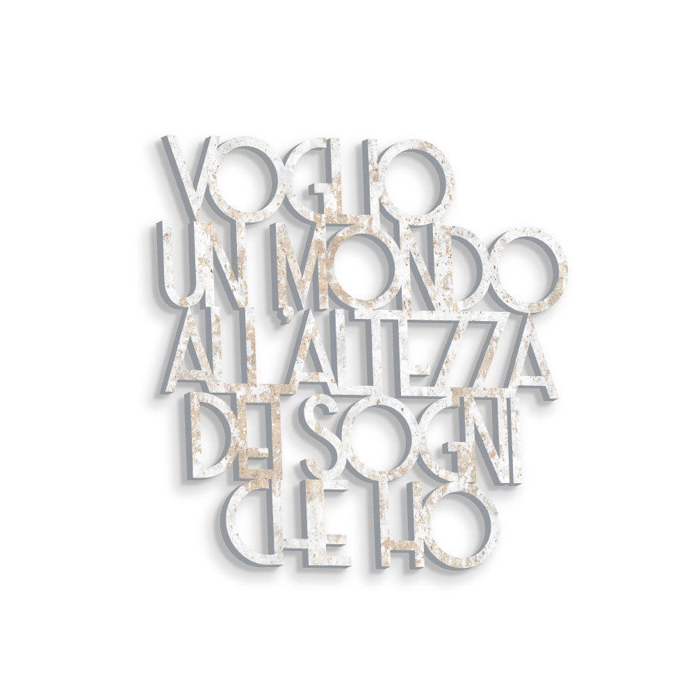 Voglio un mondo all'altezza dei sogni che ho
