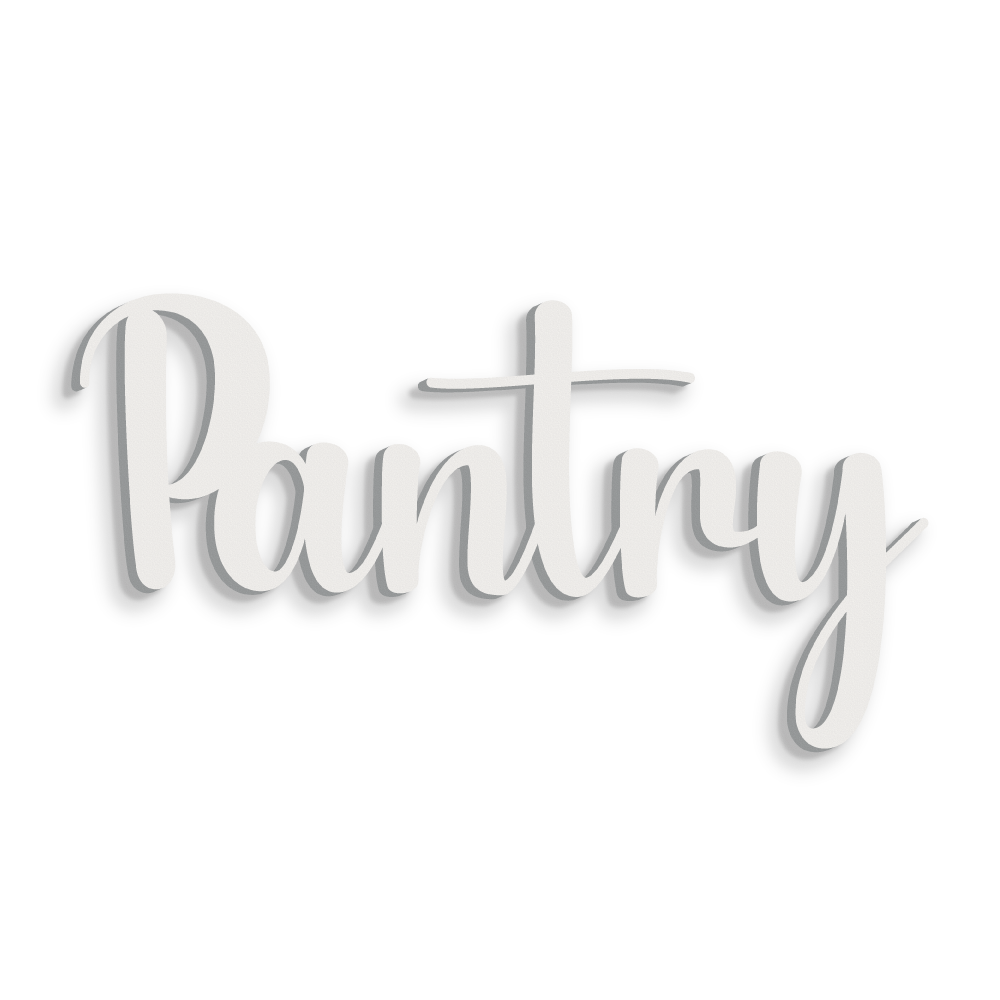 Scritta in Legno Pantry