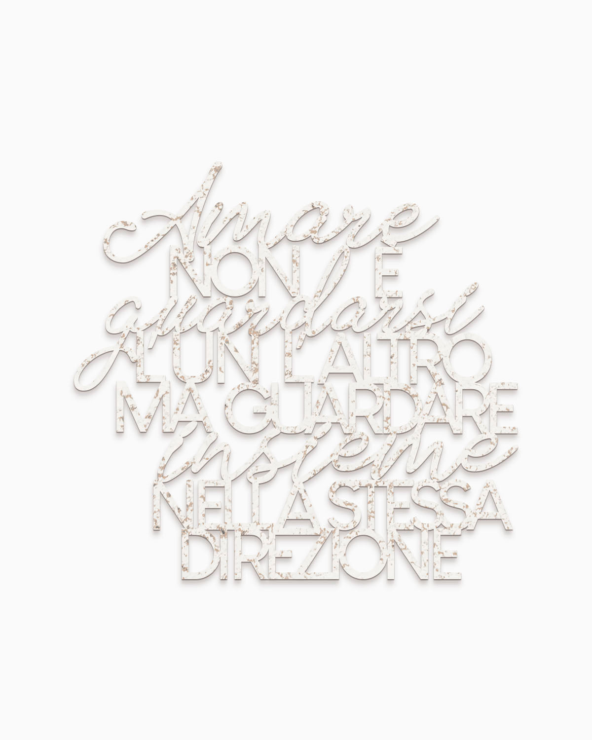 Scritta in Legno Che cos'è l'amore