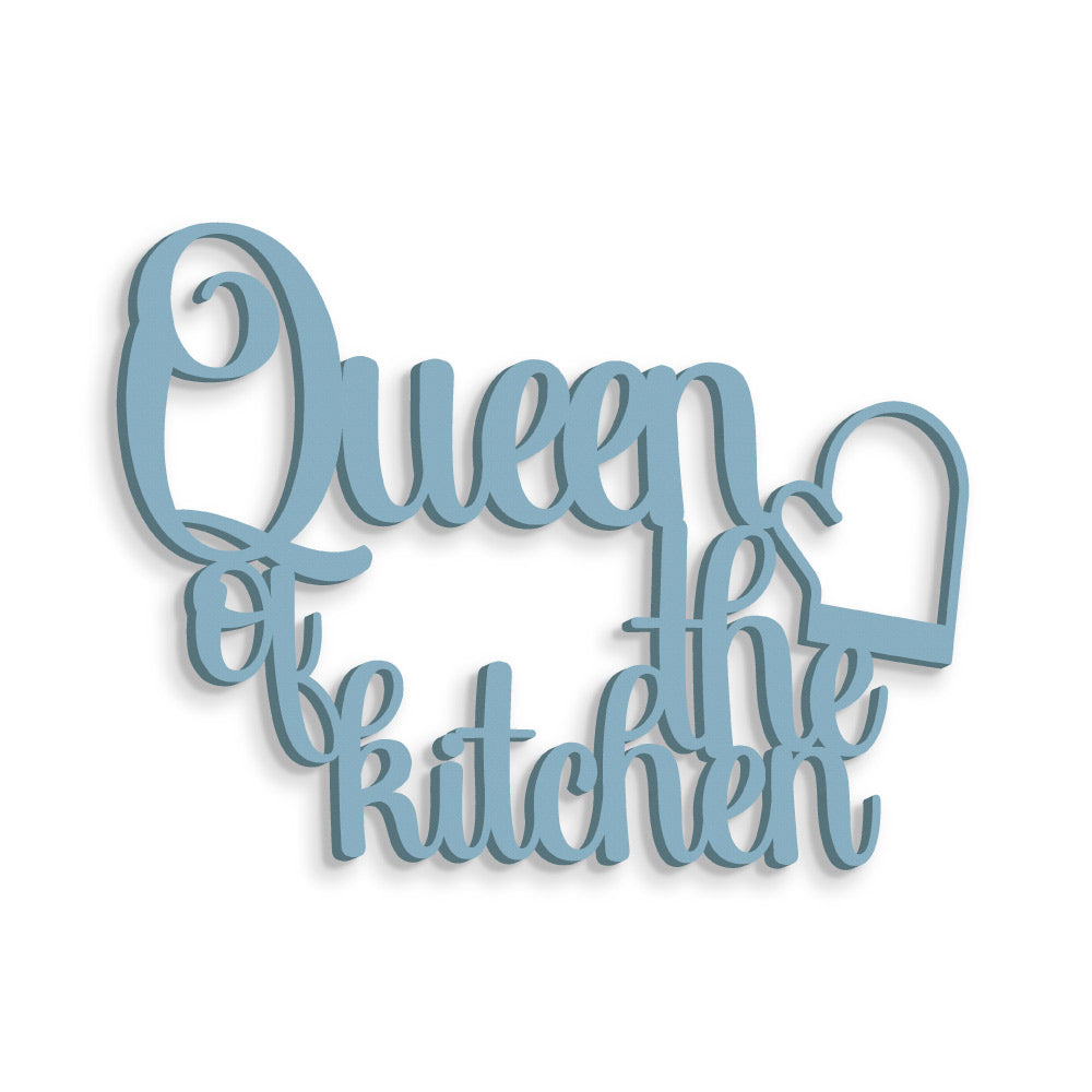 Scritta in Legno Queen of the Kitchen