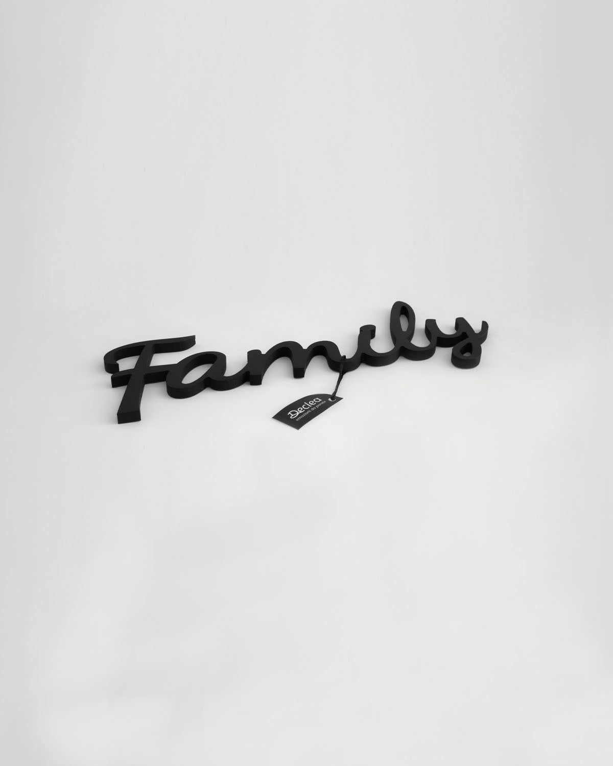 decorazione murale in legno scritta decorativa per la casa family #colore_nero