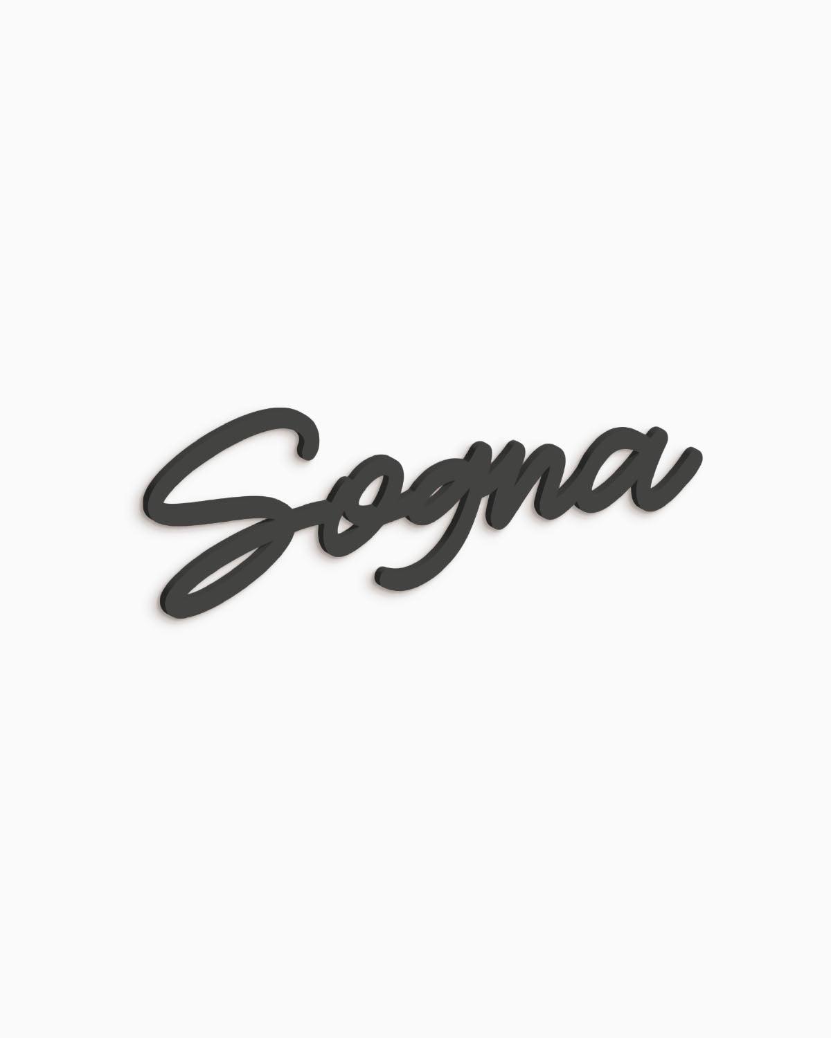 Scritta in legno Sogna