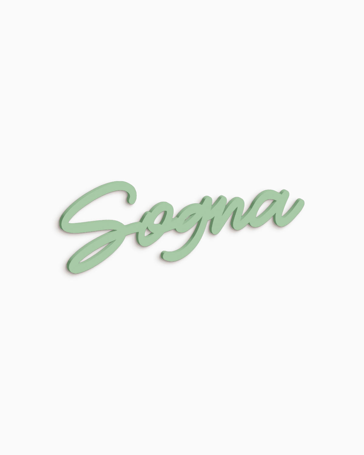 Scritta in legno Sogna