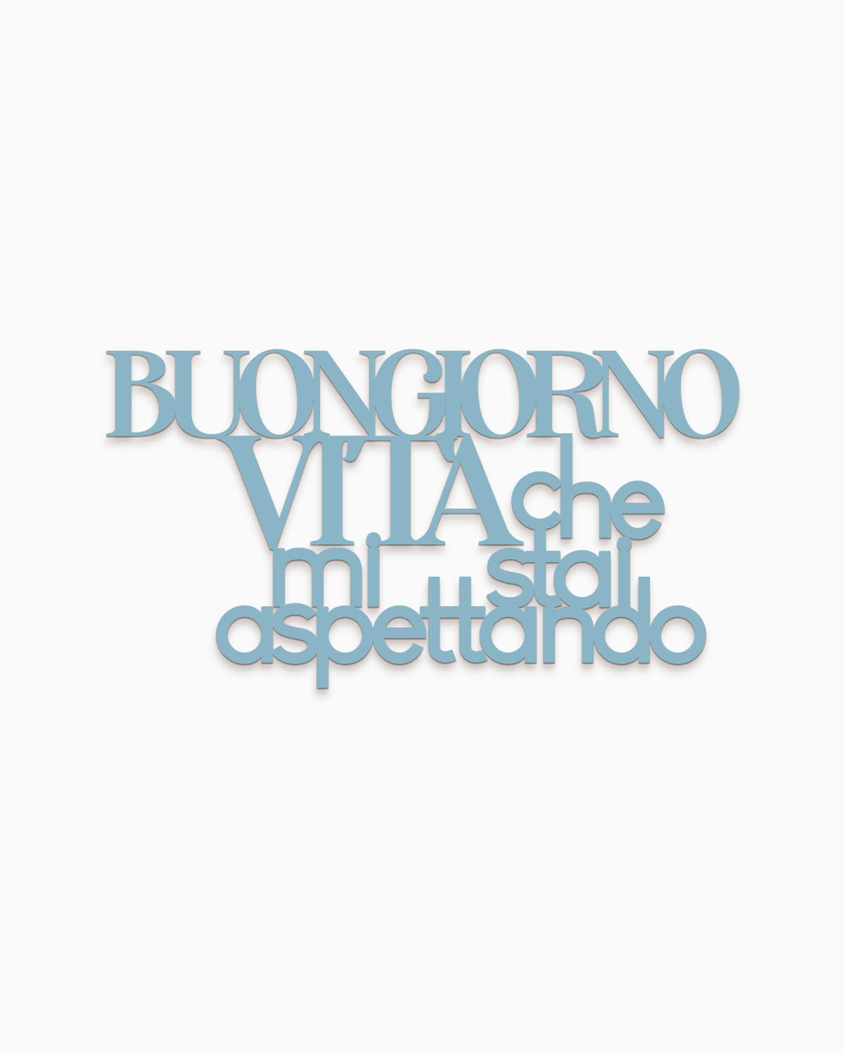 Scritta in Legno Buongiorno Vita