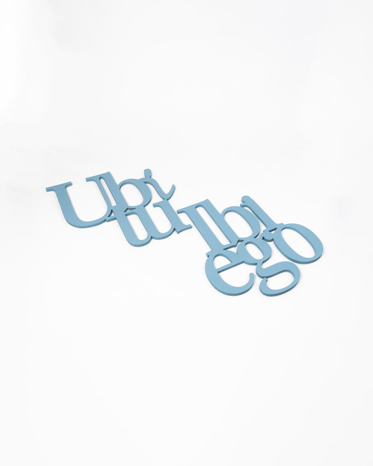 Scritta in Legno Ubi tu ibi ego
